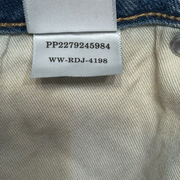 Everlane 90s Cheeky Straight Jeans Women’s 27 Crop Blue High Rise Button Fly - Picture 9 of 13